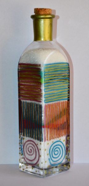 Metal Pen Decorated Bottle5